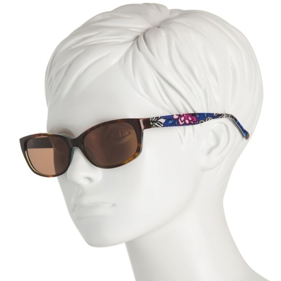 Vera Bradley New Rheba African Violet Sunglasses Square Frame 55mm Lens Width‎
